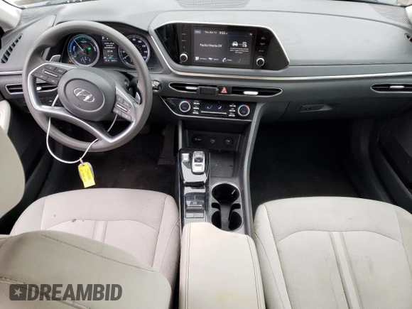 2021 Hyundai Sonata Hybrid Blue with VIN KMHL24JJ3MA031471, listed as a Copart auction lot 45095423 with 44,237 mi miles. Bid and sale history available at carsss.com. Image 8.