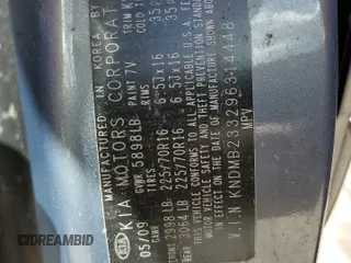 2009 Kia Sedona LX with VIN KNDMB233296314448, listed as a Copart auction lot 75161304 with 0 mi miles and Salvage Title. Bid and sale history available at carsss.com. Image 13.