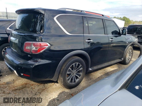 2019 Nissan Armada SL with VIN JN8AY2ND8K9092109, listed as a Copart auction lot 69060073 with 91,569 mi miles. Bid and sale history available at carsss.com. Image 3.