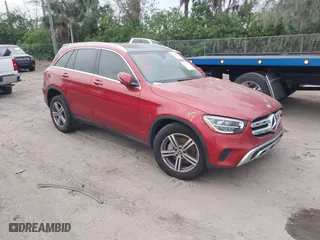 2021 Mercedes-Benz GLC with VIN W1N0G8DB4MF891718, listed as a IAAI auction lot 41576070 with 42,485 mi miles. Bid and sale history available at carsss.com. Image 1.