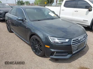 2018 Audi A4 Premium Plus z VIN WAULMAF47JA233268, wystawiony jako IAAI lot #42111509 z przebiegiem 54 352 mil mil oraz . Historia ofert i sprzedaży dostępna na DreamBid. Obrazek 1.