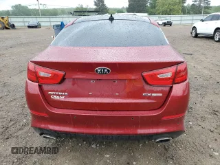 2015 Kia Optima SX Turbo with VIN 5XXGR4A60FG394038, listed as a Copart auction lot 54554755 with 141,410 mi miles and Salvage title. Bid and sale history available at DreamBid. Image 6.