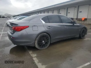 2015 Infiniti Q50 Sport with VIN JN1BV7AR7FM392530, listed as a Copart auction lot 51809235 with 85,141 mi miles and Salvage title. Bid and sale history available at DreamBid. Image 3.