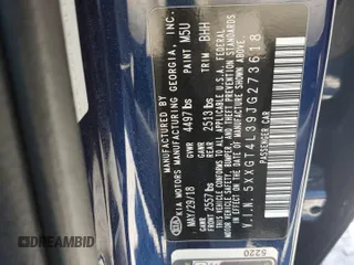 2018 Kia Optima LX z VIN 5XXGT4L39JG273618, wystawiony jako Copart lot #52204025 z przebiegiem 64 851 mil mil oraz Szkoda całkowita • Salvage title. Historia ofert i sprzedaży dostępna na DreamBid. Obrazek 12.