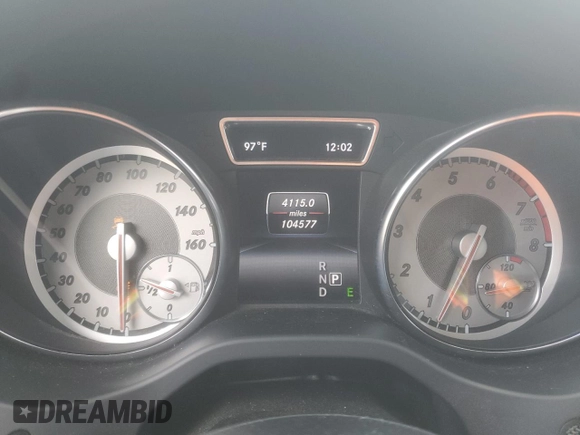 2014 Mercedes-Benz CLA 250 with VIN WDDSJ4EB2EN068792, listed as a Copart auction lot 59684455 with 104,577 mi miles and Salvage title. Bid and sale history available at DreamBid. Image 9.