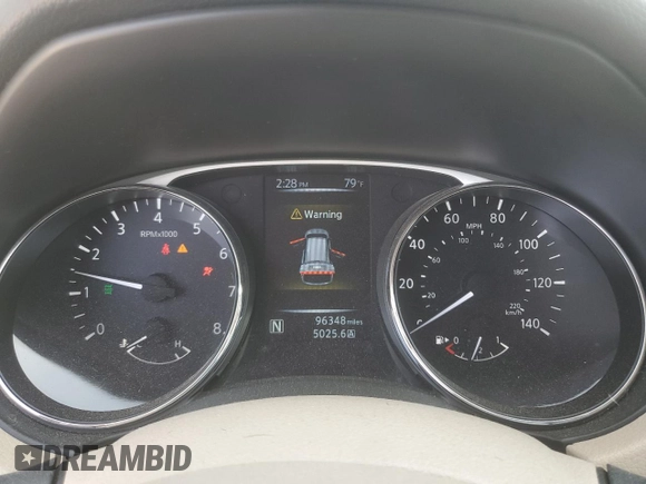 2014 Nissan Rogue SV with VIN 5N1AT2MVXEC844092, listed as a Copart auction lot 48302185 with 96,348 mi miles and Salvage Title. Bid and sale history available at carsss.com. Image 9.