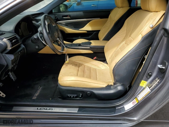 2015 Lexus RC 350 with VIN JTHHE5BC7F5007854, listed as a Copart auction lot 75169664 with 60,552 mi miles and Salvage Title. Bid and sale history available at carsss.com. Image 7.
