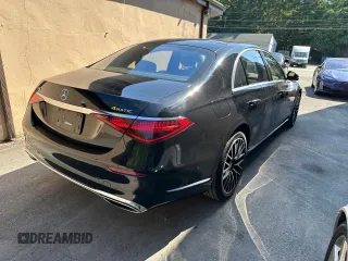 2022 Mercedes-Benz S 500 with VIN W1K6G6DB9NA135120, listed as a Copart auction lot 62720385 with 78,782 mi miles and Clean title. Bid and sale history available at DreamBid. Image 4.