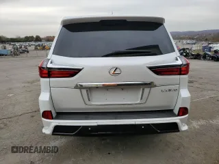 2017 Lexus LX with VIN JTJHY7AX7H4247677, listed as a Copart auction lot 80441714 with 76,656 mi miles and Salvage Title. Bid and sale history available at carsss.com. Image 6.