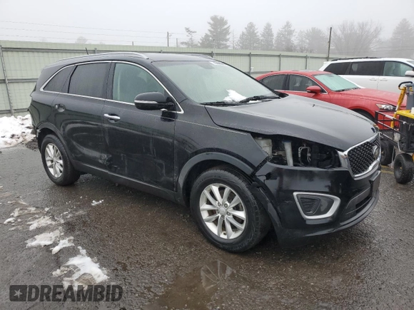 2017 Kia Sorento LX with VIN 5XYPG4A35HG324660, listed as a Copart auction lot 45006635 with 108,453 mi miles and Salvage Title. Bid and sale history available at carsss.com. Image 4.