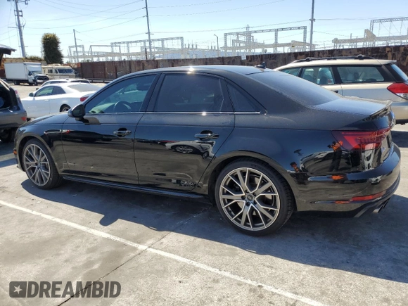 2019 Audi S4 Premium Plus z VIN WAUB4AF40KA054826, wystawiony jako Copart lot #49733525 z przebiegiem 38 042 mil mil oraz Szkody całkowita. Historia ofert i sprzedaży dostępna na DreamBid. Obrazek 2.