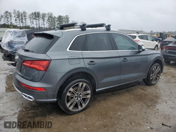 2018 Audi SQ5 Premium Plus with VIN WA1A4AFY9J2248548, listed as a Copart auction lot 81765003 with 45,804 mi miles and . Bid and sale history available at DreamBid. Image 3.