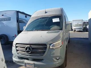 2021 Mercedes-Benz Sprinter Cargo with VIN W1W4ECHY5MT075011, listed as a IAAI auction lot 41364920 with 22,421 mi miles and . Bid and sale history available at carsss.com. Image 12.
