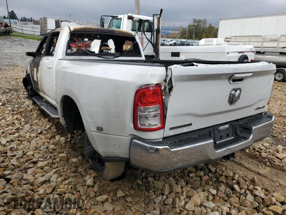2021 Ram 3500 Big Horn with VIN 3C63RRHLXMG527901, listed as a Copart auction lot 75468134 with 0 mi miles and Salvage Title. Bid and sale history available at carsss.com. Image 2.