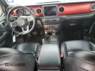 2020 Jeep Gladiator Rubicon z VIN 1C6JJTBG9LL150356, wystawiony jako Copart lot #50449445 z przebiegiem 77 849 mil mil oraz Szkoda całkowita • Salvage title. Historia ofert i sprzedaży dostępna na DreamBid. Obrazek 8.