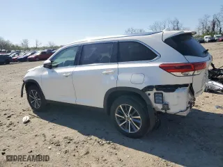 2019 Toyota Highlander SE with VIN 5TDJZRFH9KS574902, listed as a Copart auction lot 51148115 with 46,453 mi miles and Salvage Title. Bid and sale history available at carsss.com. Image 2.