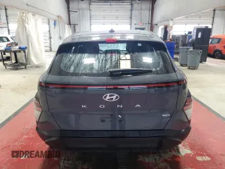 2025 Hyundai Kona SE with VIN KM8HACAB6SU256006, listed as a Copart auction lot 47573995 with 383 mi miles and Salvage Title. Bid and sale history available at carsss.com. Image 6.