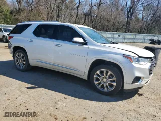 2018 Chevrolet Traverse Premier with VIN 1GNEVJKW2JJ160639, listed as a Copart auction lot 46428245 with 118,182 mi miles and Salvage Title. Bid and sale history available at carsss.com. Image 4.