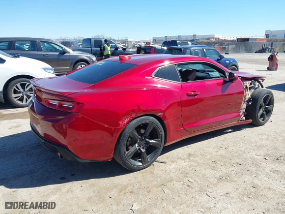 2017 Chevrolet Camaro 2LT with VIN 1G1FD1RSXH0158987, listed as a IAAI auction lot 41733066 with 93,441 mi miles. Bid and sale history available at carsss.com. Image 4.