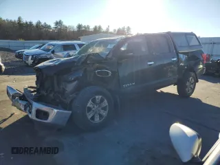 2017 Nissan Titan S with VIN 1N6AA1EJ4HN568708, listed as a Copart auction lot 79507594 with Not Provided miles and Salvage Title. Bid and sale history available at carsss.com. Image 1.