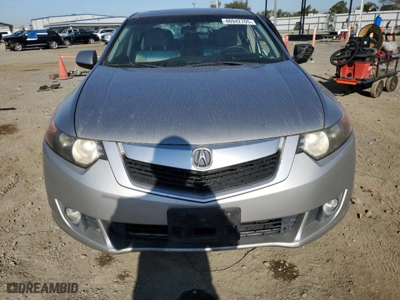 2010 Acura TSX with VIN JH4CU2F66AC001399, listed as a Copart auction lot 46942705 with 163,672 mi miles and Salvage Title. Bid and sale history available at carsss.com. Image 5.