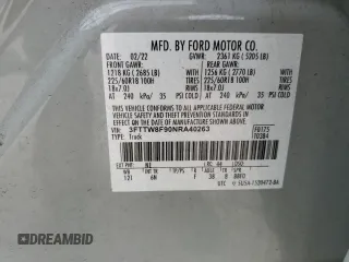 2022 Ford Maverick XL z VIN 3FTTW8F90NRA40263, wystawiony jako Copart lot #52483885 z przebiegiem 42 704 mil mil oraz Szkoda całkowita • Salvage title. Historia ofert i sprzedaży dostępna na DreamBid. Obrazek 13.