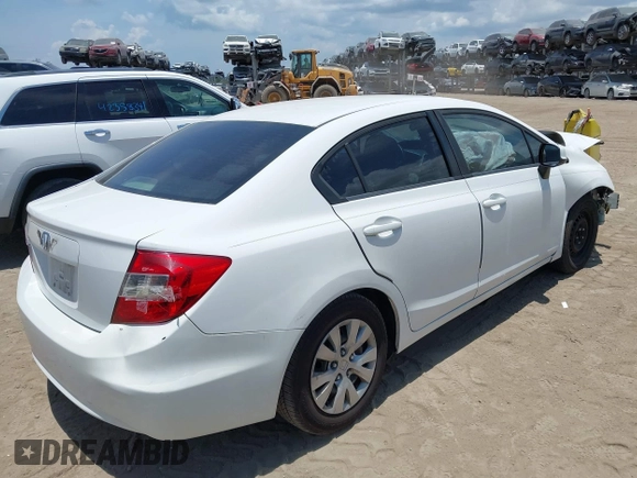 2012 Honda Civic LX z VIN 19XFB2F50CE022045, wystawiony jako IAAI lot #42380684 z przebiegiem 179 026 mil mil oraz . Historia ofert i sprzedaży dostępna na DreamBid. Obrazek 4.