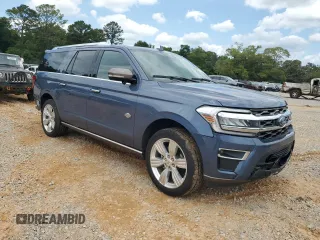 2023 Ford Expedition Max King Ranch with VIN 1FMJK1N88PEA01019, listed as a Copart auction lot 56015515 with 51,976 mi miles and Salvage title. Bid and sale history available at DreamBid. Image 4.