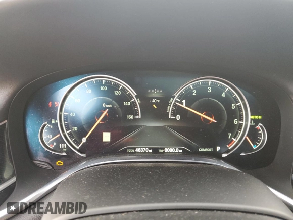 2017 BMW 7 Series with VIN WBA7B0C31HG527138, listed as a Copart auction lot 83545034 with 46,370 mi miles and Clean Title. Bid and sale history available at DreamBid. Image 9.