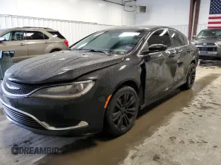 2015 Chrysler 200 Limited with VIN 1C3CCCAB6FN623371, listed as a Copart auction lot 50053715 with 105,207 mi miles and Salvage Title. Bid and sale history available at carsss.com. Image 1.