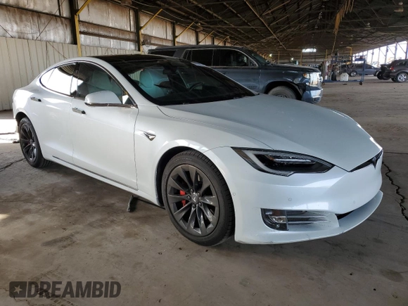 2019 Tesla Model S 100D with VIN 5YJSA1E45KF330633, listed as a Copart auction lot 49329745 with 74,047 mi miles and Salvage title. Bid and sale history available at DreamBid. Image 4.