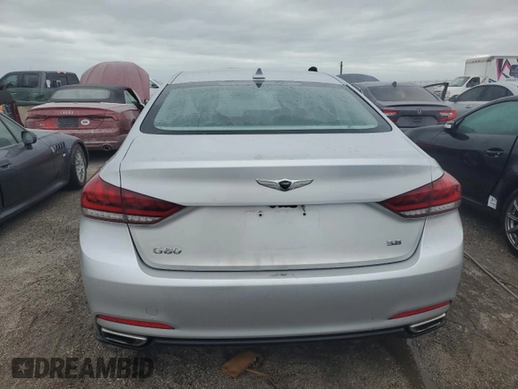 2017 Genesis G80 3.8L with VIN KMHGN4JE2HU167123, listed as a Copart auction lot 76287094 with Not Provided miles and Non Repairable. Bid and sale history available at carsss.com. Image 6.