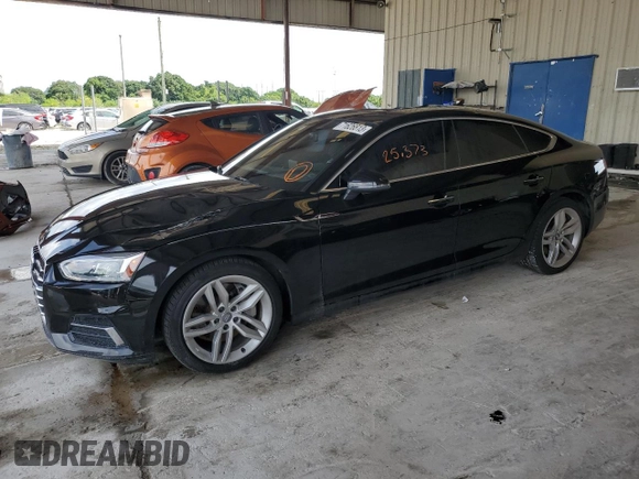 2019 Audi A5 Sportback Premium with VIN WAUANCF50KA068853, listed as a Copart auction lot 71626813 with 25,373 mi miles. Bid and sale history available at carsss.com. Image 1.