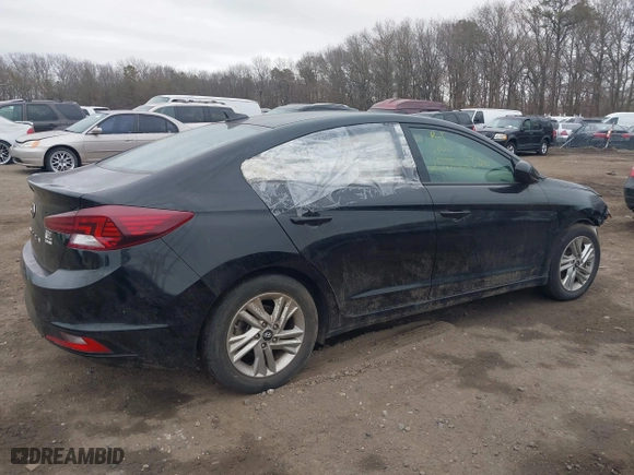 2020 Hyundai Elantra Value Edition with VIN KMHD84LF3LU951867, listed as a IAAI auction lot 41735317 with 999,999 mi miles. Bid and sale history available at carsss.com. Image 4.