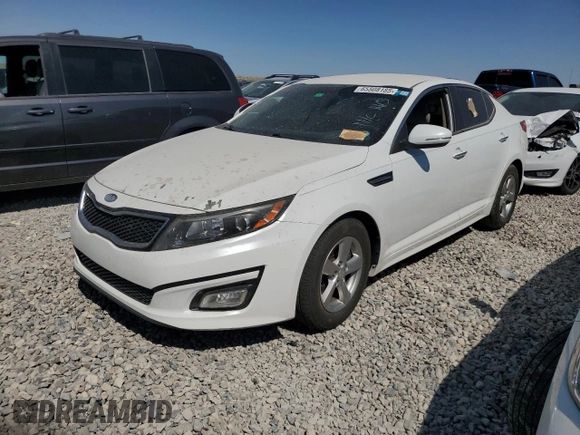 2015 Kia Optima LX with VIN 5XXGM4A70FG410083, listed as a Copart auction lot 65508185 with 108,862 mi miles and Clean title. Bid and sale history available at DreamBid. Image 1.