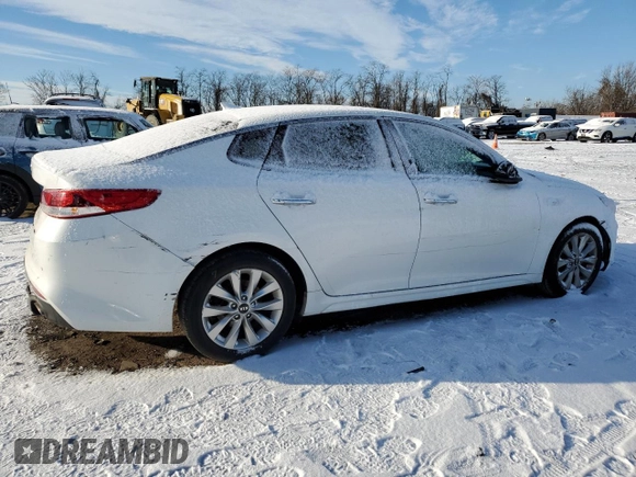 2018 Kia Optima LX with VIN 5XXGT4L37JG262164, listed as a Copart auction lot 87644405 with 221,702 mi miles and Salvage Title. Bid and sale history available at carsss.com. Image 3.