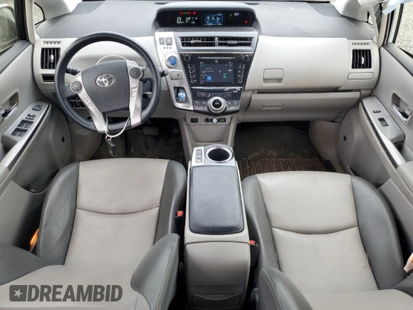 2016 Toyota Prius v Two with VIN JTDZN3EU9GJ048493, listed as a Copart auction lot 50825405 with 56,998 mi miles and Salvage Title. Bid and sale history available at carsss.com. Image 8.