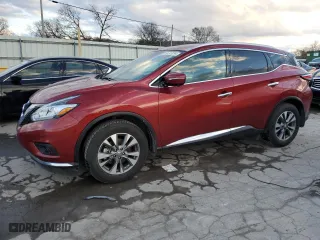 2015 Nissan Murano SV with VIN 5N1AZ2MG5FN227754, listed as a Copart auction lot 84323294 with 77,348 mi miles and Salvage Title. Bid and sale history available at carsss.com. Image 1.