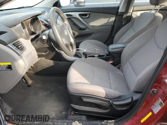 2016 Hyundai Elantra SE with VIN 5NPDH4AE6GH665252, listed as a Copart auction lot 47751005 with 164,901 mi miles and Salvage Title. Bid and sale history available at carsss.com. Image 7.