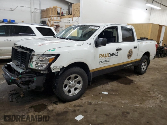 2022 Nissan Titan S with VIN 1N6AA1EC5NN107160, listed as a Copart auction lot 86115424 with 42,140 mi miles and Salvage title. Bid and sale history available at DreamBid. Image 1.