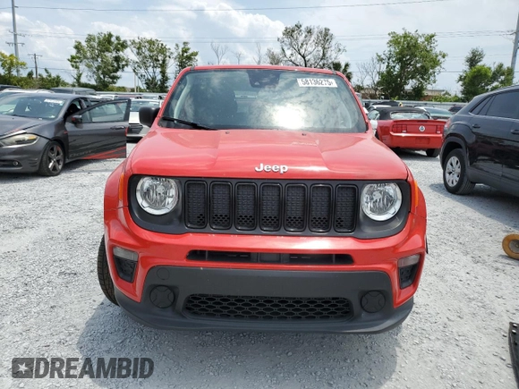 2021 Jeep Renegade Jeepster with VIN ZACNJDAB6MPM46550, listed as a Copart auction lot 58136275 with 36,327 mi miles and Salvage title. Bid and sale history available at DreamBid. Image 5.