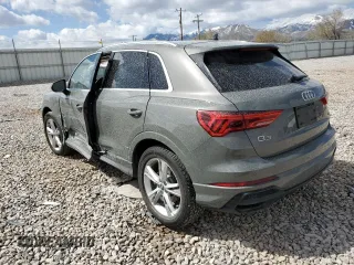 2020 Audi Q3 S line Premium Plus with VIN WA1EECF32L1046027, listed as a Copart auction lot 48918483 with 16,022 mi miles. Bid and sale history available at carsss.com. Image 2.