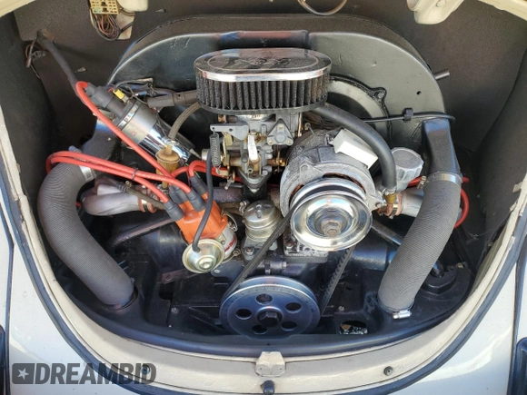 1973 Volkswagen Beetle with VIN 1332475877, listed as a Copart auction lot 87847085 with 2,388 mi miles and Non Repairable. Bid and sale history available at DreamBid. Image 11.