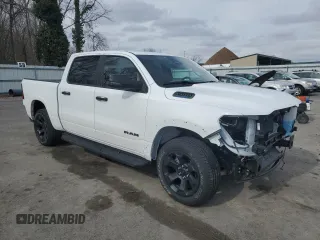 2025 Ram 1500 Big Horn with VIN 1C6RRFFG9SN512549, listed as a Copart auction lot 46062015 with 11,890 mi miles and Salvage Title. Bid and sale history available at carsss.com. Image 4.