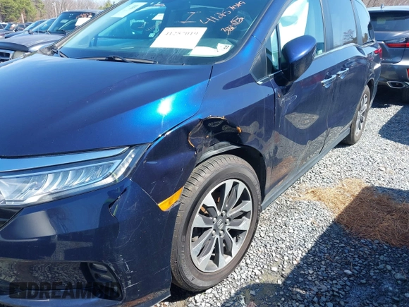 2022 Honda Odyssey EX-L with VIN 5FNRL6H7XNB061061, listed as a IAAI auction lot 41257019 with 52,194 mi miles and . Bid and sale history available at DreamBid. Image 6.