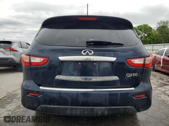 2015 Infiniti QX60 with VIN 5N1AL0MN5FC517654, listed as a Copart auction lot 55778495 with 134,922 mi miles and Salvage Title. Bid and sale history available at DreamBid. Image 6.