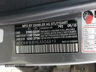 2014 Mercedes-Benz E 350 Luxury with VIN WDDHF8JB9EA904419, listed as a Copart auction lot 53735485 with 98,390 mi miles and Salvage Title. Bid and sale history available at DreamBid. Image 13.