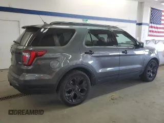 2019 Ford Explorer Sport with VIN 1FM5K8GT1KGA08905, listed as a Copart auction lot 54870105 with 92,497 mi miles and Salvage Title. Bid and sale history available at carsss.com. Image 3.
