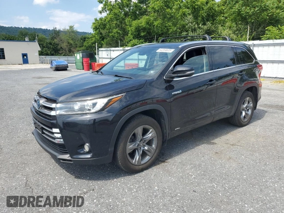 2018 Toyota Highlander Hybrid Limited с VIN 5TDDGRFH4JS046590, выставлен на аукционе Copart как лот 64359635 с пробегом 114 376 миль миль и Списание • Salvage title. История ставок и продаж доступна на DreamBid. Изображение 1.