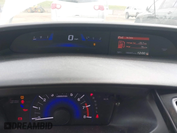 2015 Honda Civic Sedan EX-L with VIN 19XFB2F90FE253261, listed as a IAAI auction lot 41905962 with 146,441 mi miles. Bid and sale history available at carsss.com. Image 7.